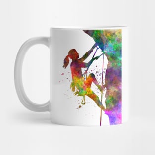 Climber in watercolor Mug